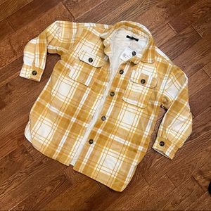 Forever 21 Oversized Plaid Overcoat